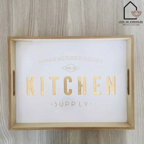 Tabuleiro Kitchen | Madeira | 40x30x5CM