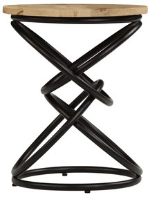 Mesa de extremidade madeira de mangueira maciça 40x50 cm