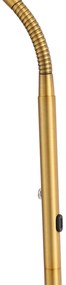 Candeeiro de pé moderno bronze com LED regulável em 3 níveis recarregável - Waldorf Moderno