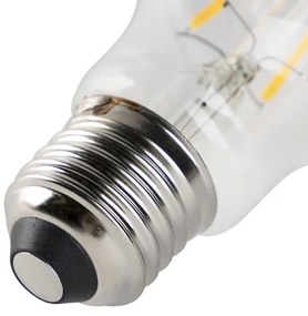 Conjunto de 5 lâmpadas LED E27 reguláveis vidro transparente 4W 320 lm 2200K