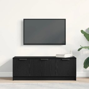 Armário para TV vidaXL Preto Carvalho 102x35x36,5 cm Madeira Engineere