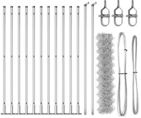 Cerca de Corrente Conjunto de 2 Galvanizada Aço galvanizado