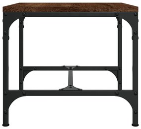 Mesa de centro 50x50x35 cm derivados madeira carvalho castanho
