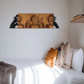 Acessório Decorativo de Parede I didn't see I didn't hear I d – Preto