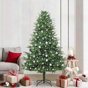 vidaXL Árvore de Natal Artificial Pré-iluminada com Conjunto de Bolas