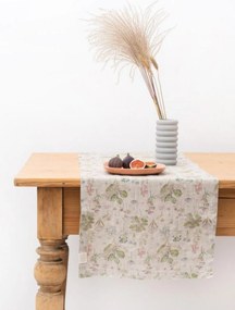 Corredor de mesa em linho Botany on Light
