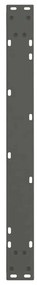 Pés para mesa de jantar em V 2 peças antracite 80x(72-73,3) cm aço