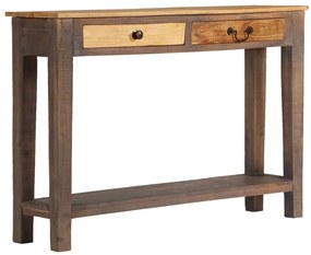 vidaXL Mesa consola em madeira maciça vintage 118x30x80 cm