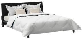 Edredão com travesseiro 3 pcs Branco 240 x 200 cm Microfibra
