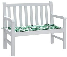 Almofadão banco jardim 120x50x4 cm tecido oxford padrão folhas