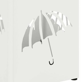 Suporte para Guarda-Chuva Branco Metal Padrão