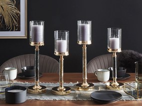 Candelabro dourado 41 cm ABBEVILLE Beliani