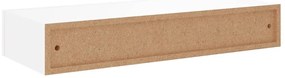Prateleira de parede com gaveta MDF 60x23,5x10 cm branco