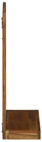 Espelho de Banheiro 50x22x70 cm Madeira Sólida de Acácia