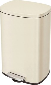 Caixote do lixo para cozinha, 50 L, caixote do lixo bege