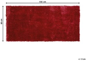 Tapete vermelho 80 x 150 cm EVREN Beliani