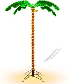 Palmeira Tropical Artificial com LED "Muspelheim" - 218 cm