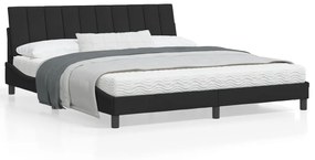 vidaXL Estrutura de cama sem colchão 180x200 cm veludo preto