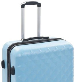 Conjunto de tróleis estojo rígido 3 pcs ABS azul
