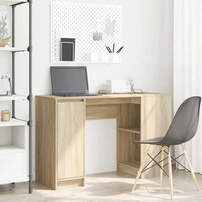 vidaXL Secretária 120x42x76 cm derivados de madeira carvalho sonoma