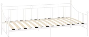 Estrutura sofá-cama 90x200 cm metal branco