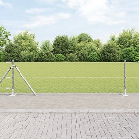 Cerca Hexagonal vidaXL 0,6x100 m de Aço Galvanizado