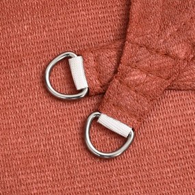 Para-sol estilo vela 160 g/m² 3x3x4,2 m PEAD terracota