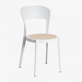 Pacote de 2 cadeiras de jantar empilháveis Odilia Gardénia Branco - Sklum