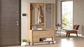 Hall Stand ON11 – Walnut – 102,2 cm x 178,2 cm x 35,5 cm
