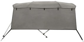 Toldo de 4 arcos Bimini c/ paredes laterais 243x(170-182)x137cm