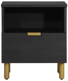 Mesa de cabeceira 40x33x46 cm derivados de madeira preto
