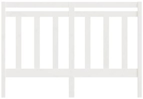 Cabeceira de cama 141x4x100 cm pinho maciço branco
