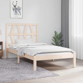 vidaXL Estrutura de cama 100x200 cm pinho maciço