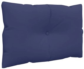 Almofadões p/ sofá de paletes 3 pcs tecido oxford azul-marinho