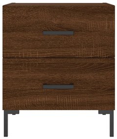 Mesa de cabeceira 2 pcs derivados de madeira carvalho castanho