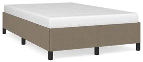 vidaXL Estrutura de cama sem colchão 120x190cm tecido cinzento