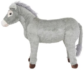 Burro de montar em peluche cinzento XXL