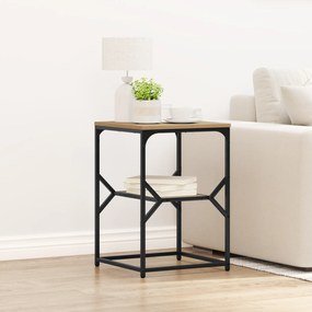 Mesa Lateral vidaXL Carvalho Artisan 41x40x60 cm Madeira de Engenharia