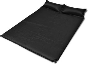 Colchão de dormir autoinsuflável 190x130x5 cm (duplo) preto