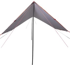 Lona de campismo 430x380x210 cm impermeável laranja