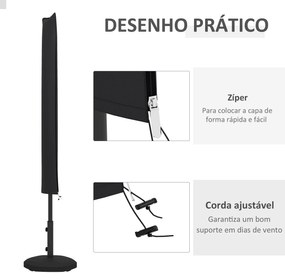 Capa de Proteção para Chapéu de Sol Capa Impermeável de Tecido Oxford