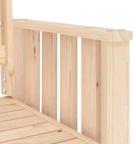 Banco de jardim 2 lugares com mesa pinho maciço