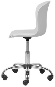 Cadeira de escritório em pele sintética branca VAMO Beliani
