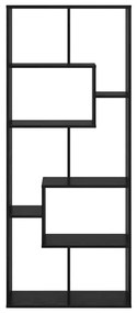 Estante Divisória Carvalho Preto 67x25x161.5 cm Madeira Engenheirada