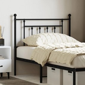 Cabeceira de cama 90 cm metal preto