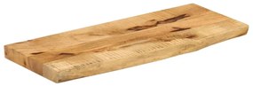 Tampo de mesa c/ borda viva 80x20x2,5cm mangueira áspera maciça