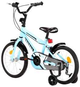 Bicicleta de criança roda 16" preto e azul