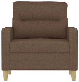 Poltrona 60 cm tecido castanho