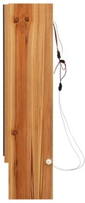 Armário espelhado casa banho com LED 80x15x60 cm MDF carvalho
