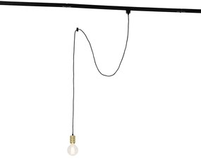 Candeeiro de suspensão com trilho dourado - Cavalux Moderno